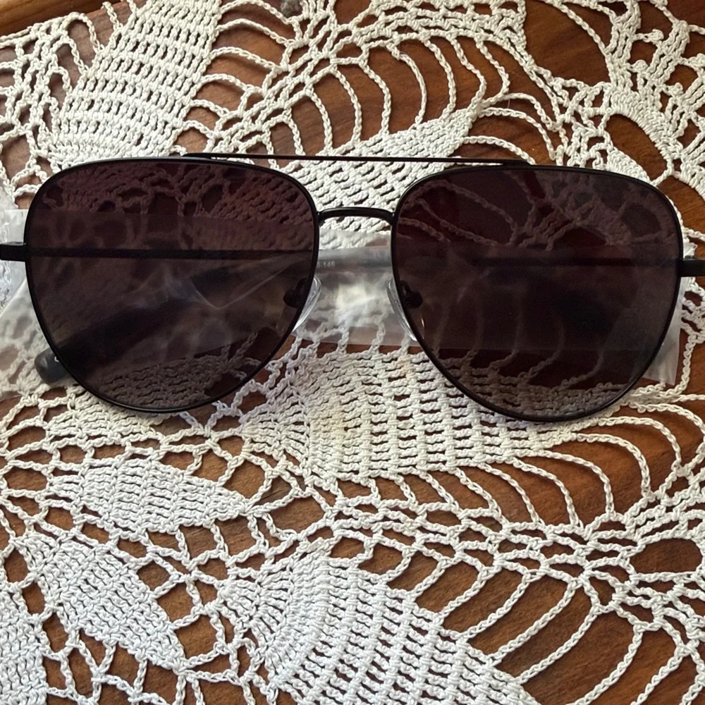 TUMI black aviator sunglasses